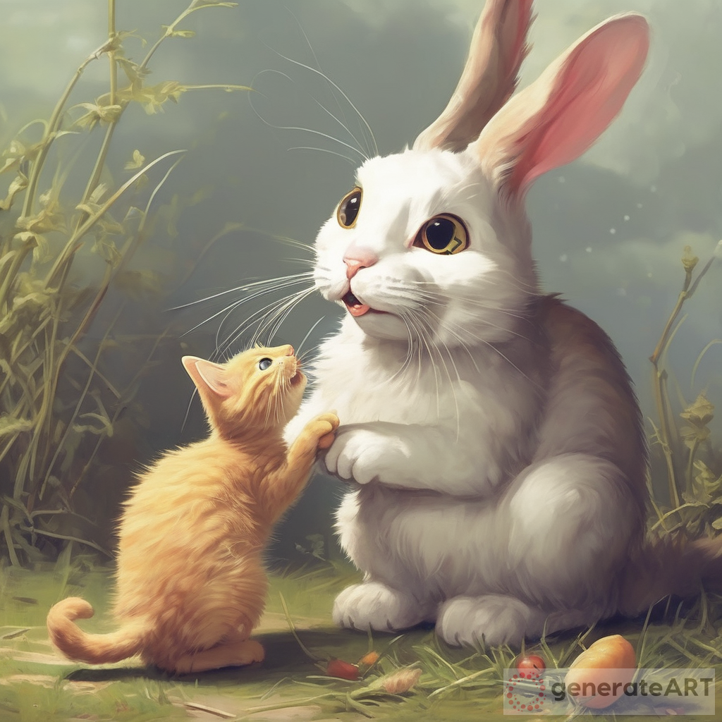 cat eating rabbit