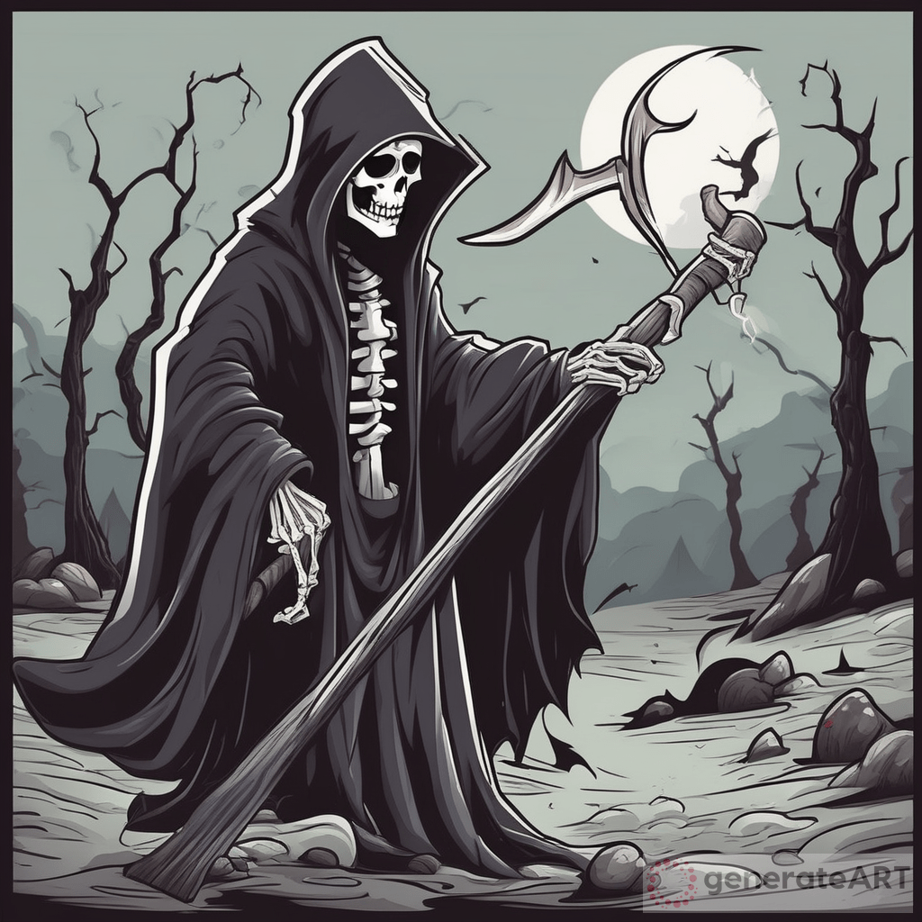 The Dark Humor of the Cartoon Grim Reaper | GenerateArt