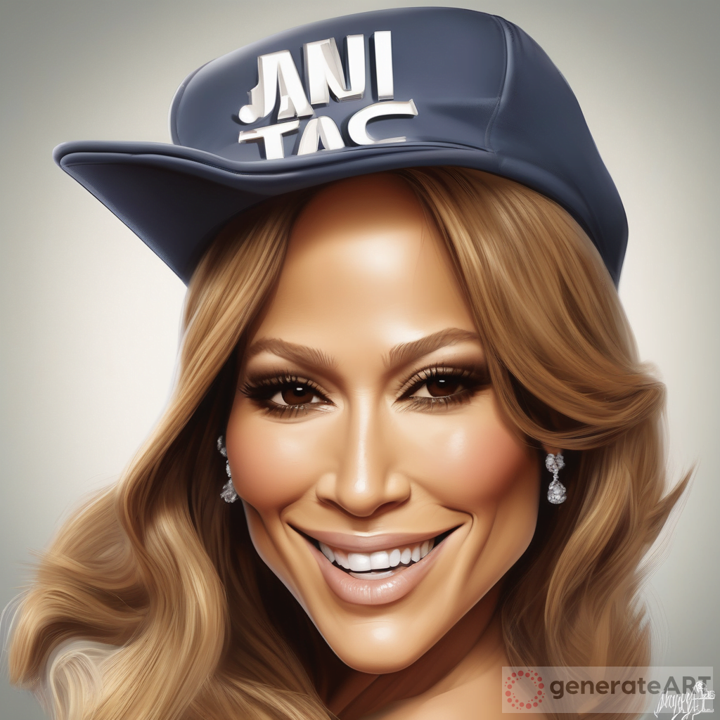 Jennifer Lopez by Tiago Hoisel: Happy Cartoon Style | GenerateArt