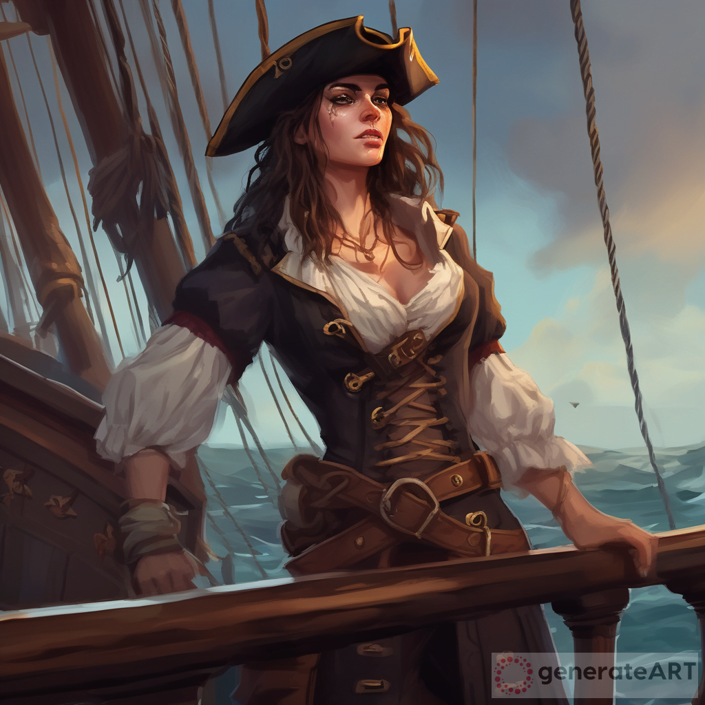 Noble Pirate Woman: Captivating D&D Character Art | GenerateArt