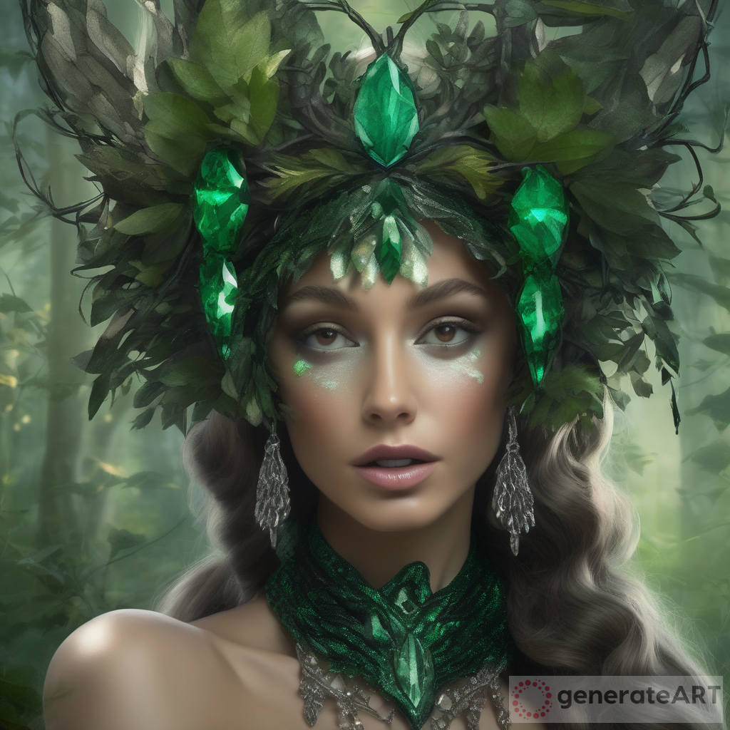 April 16, 2020: A Portrait of a Mystical Forest Nymph | GenerateArt