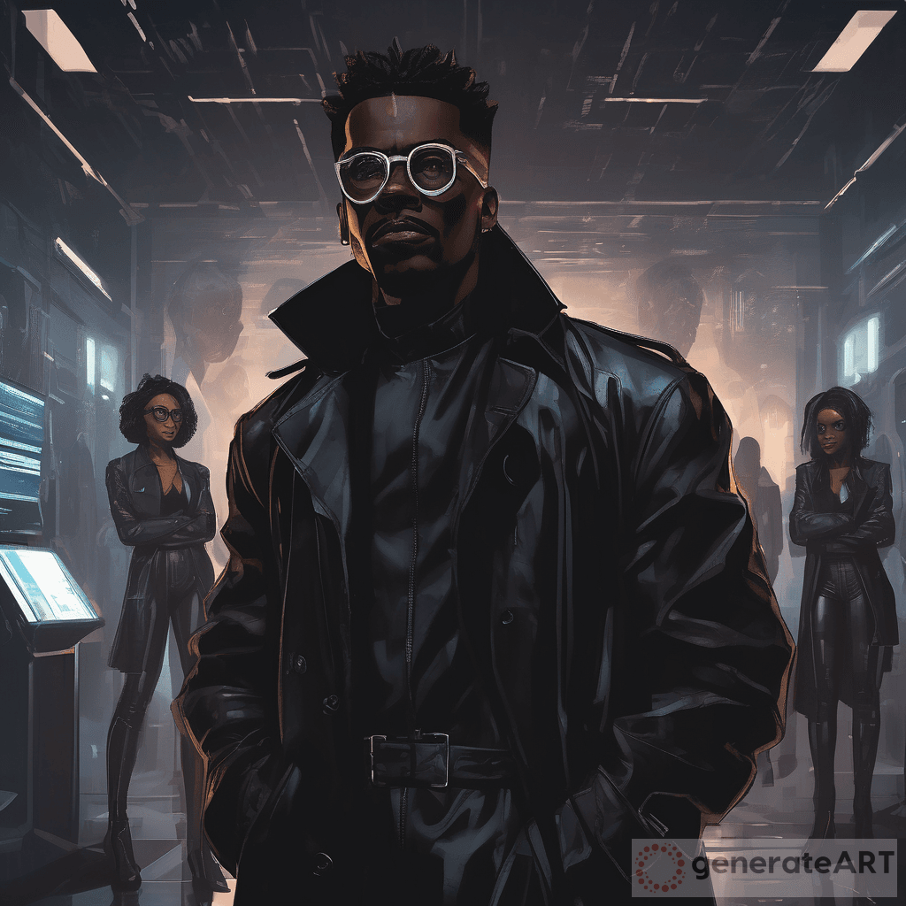 African American Man in Cyberpunk World: A 3D Manga Animation | GenerateArt