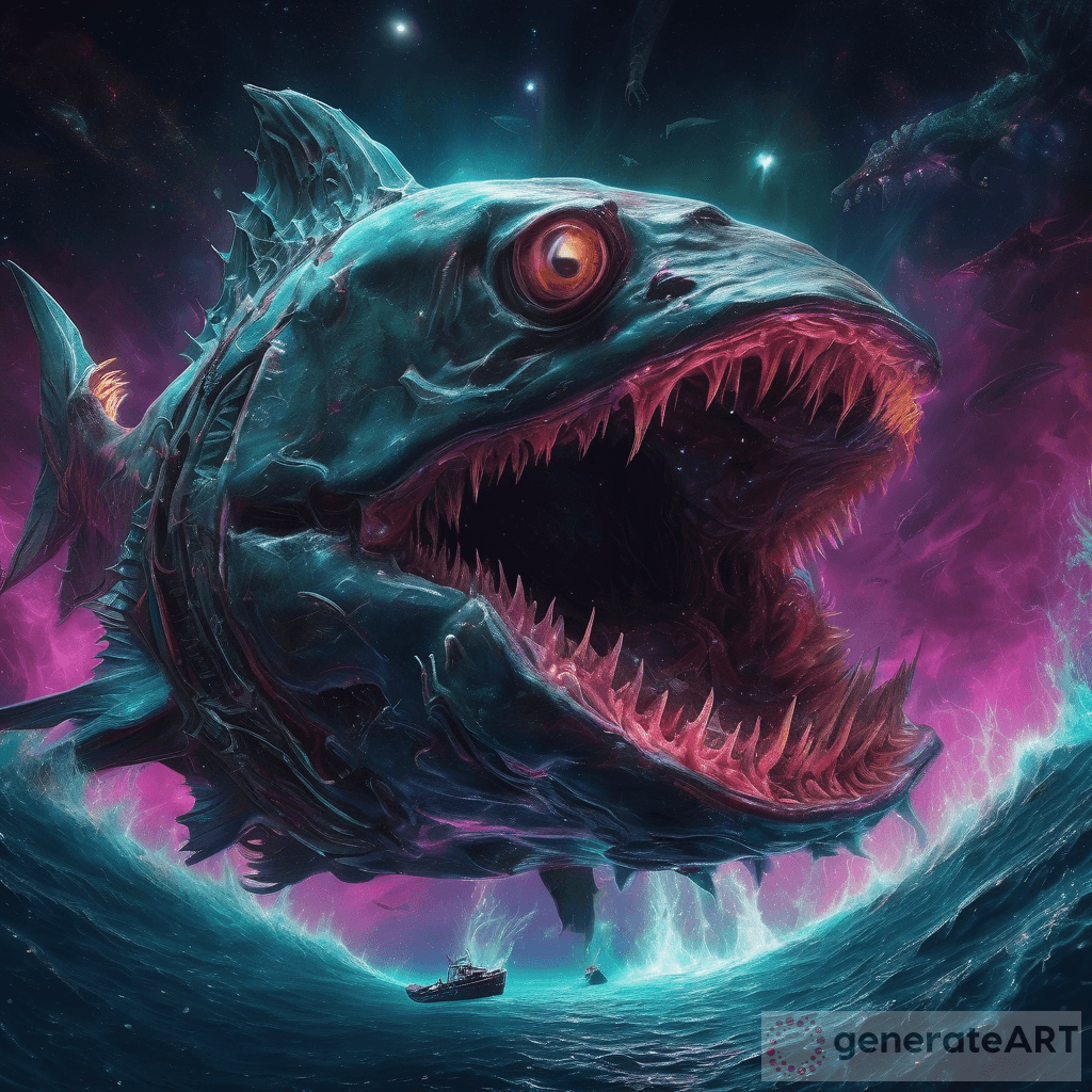 Into the Realms of Fright: Neon Plasma Angler Fish Shark Leviathan ...