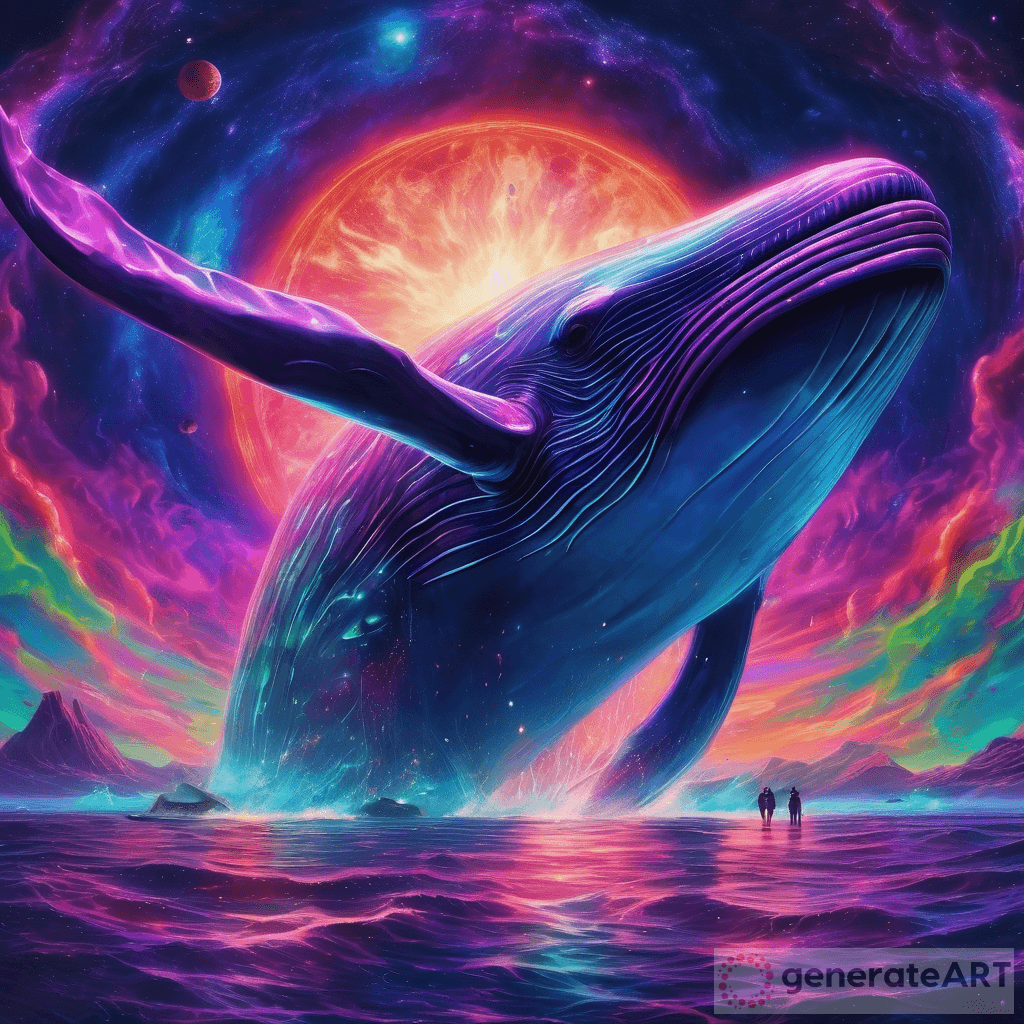 Cosmic Wonder and Horror: The Colossal Interdimensional Whale | GenerateArt