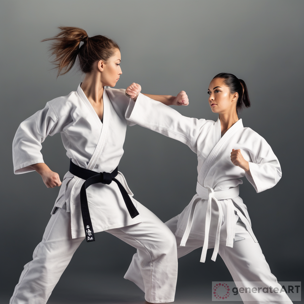 Empowering Women: The Graceful Fighter - A Karate Competition | GenerateArt