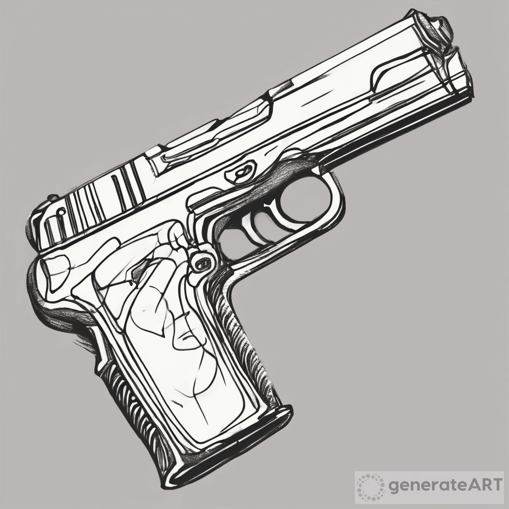 Easy Gun Drawing Tutorial StepbyStep Guide GenerateArt