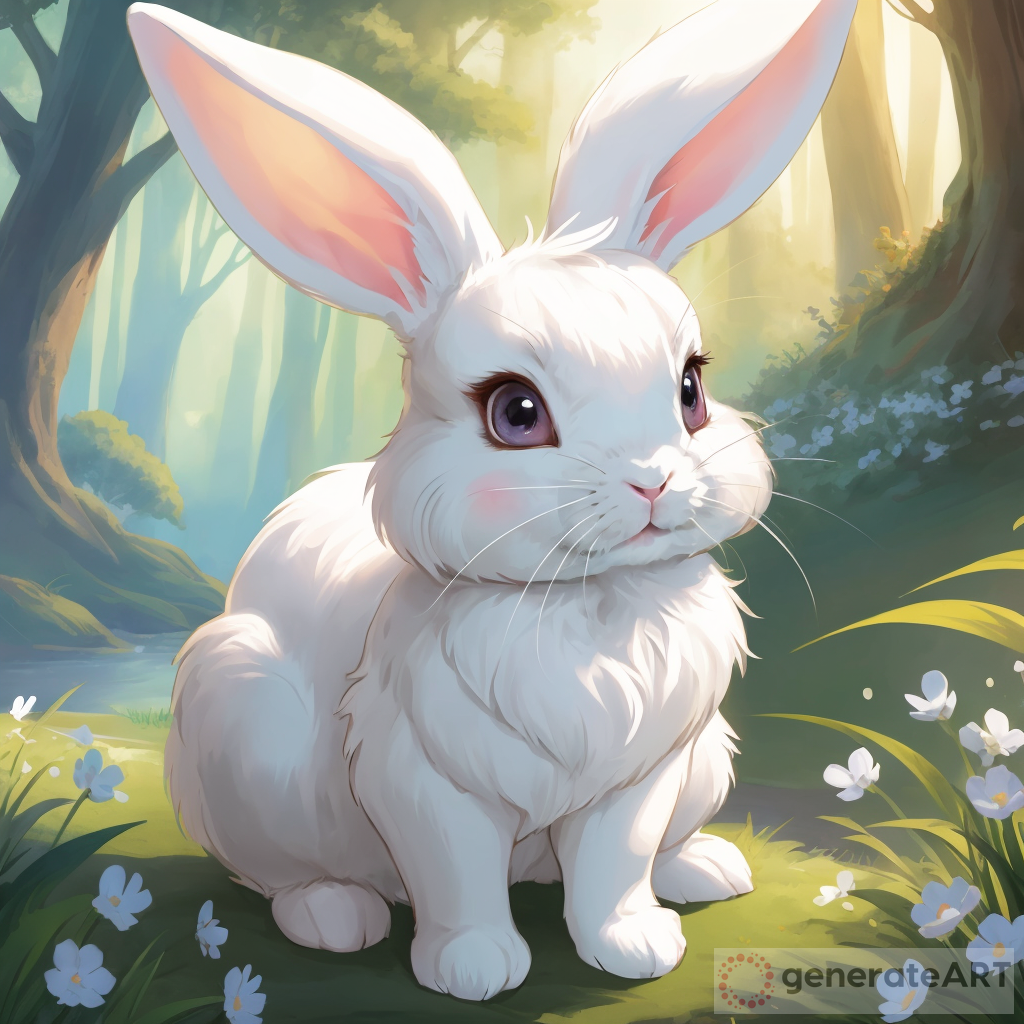 Two cute cartoon white rabbits, simple drawing. Kawaii Easter bunny vector  clip art illustration Stock Vector Image & Art - Alamy