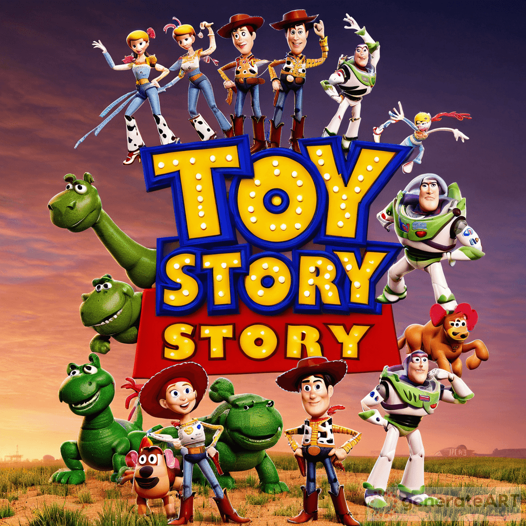 Toy Story Logo Pixar Movie Poster | GenerateArt