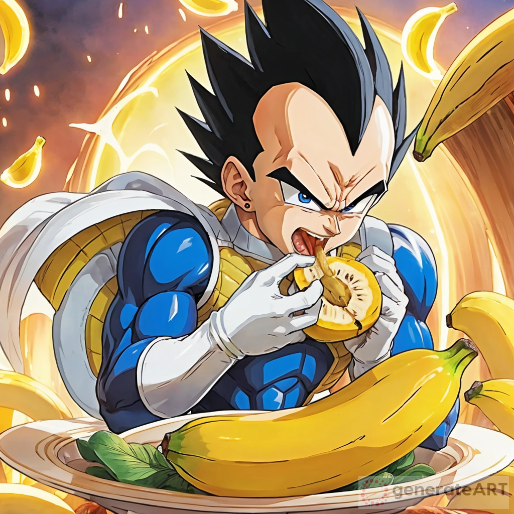 Vegeta Eating Banana Fanart | GenerateArt