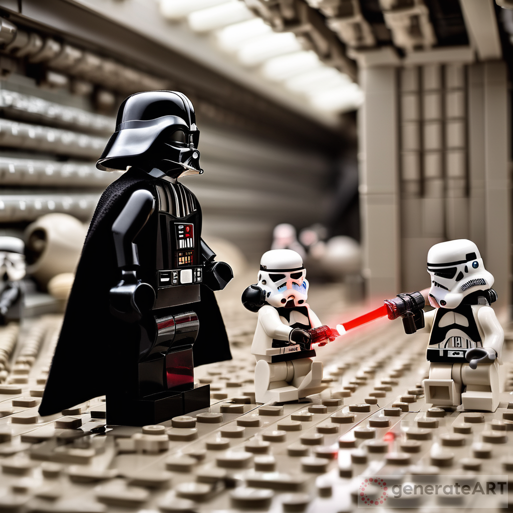 Epic Lego Darth Vader vs Jedi Ben Kenobi Battle | GenerateArt