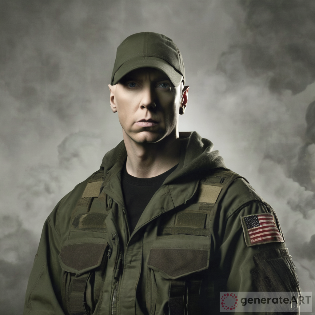 Eminem in World War three | GenerateArt